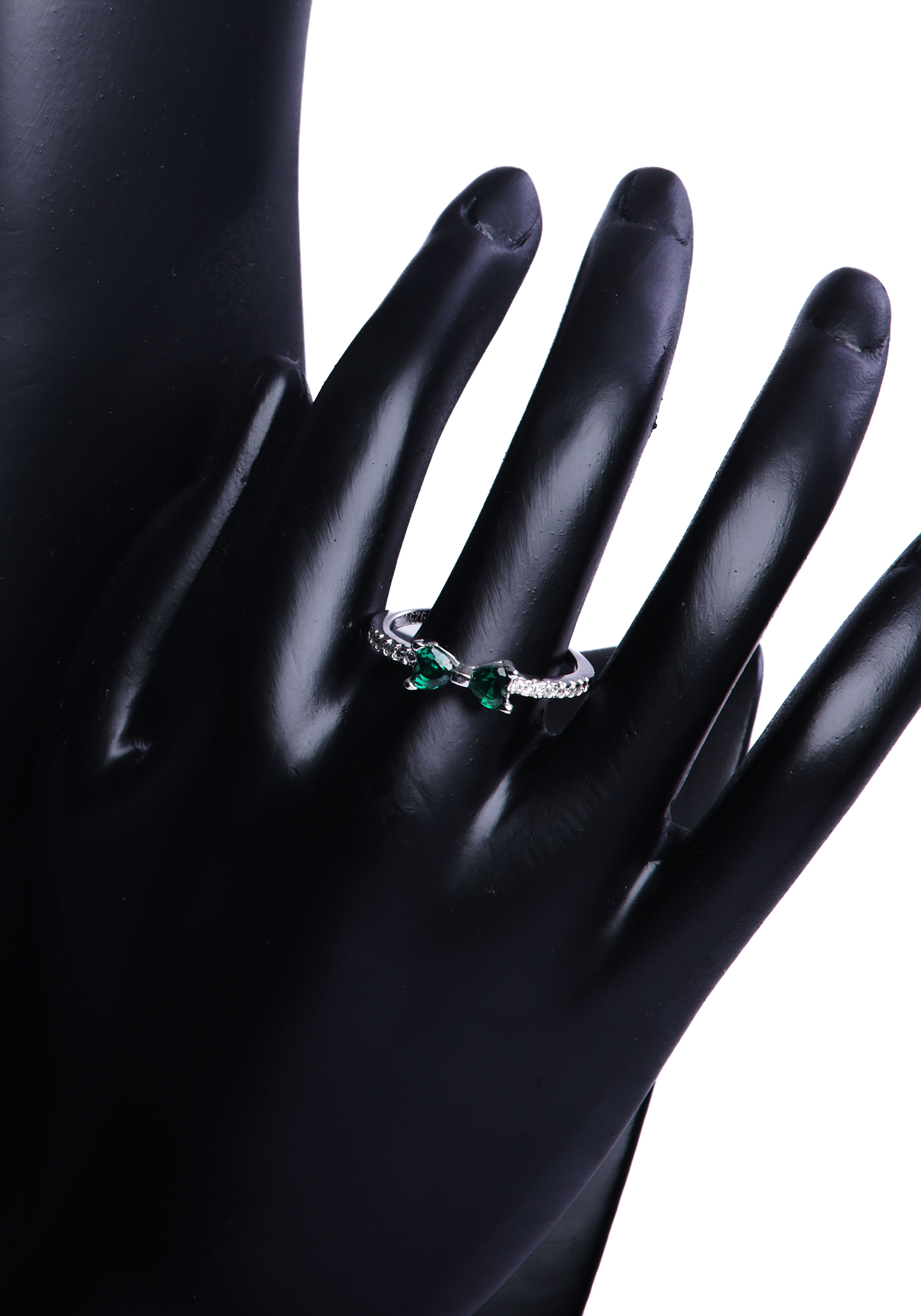 Emerald Bow Ring